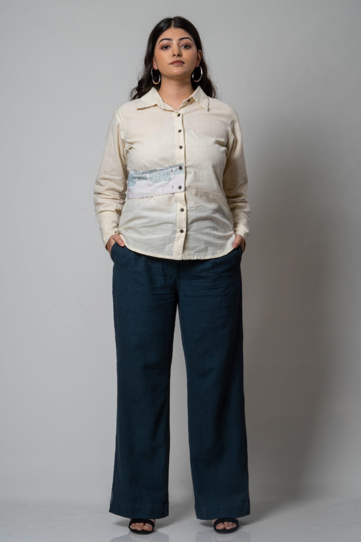 Buy Designer High Waist Wide Leg Pants By Lafaani
